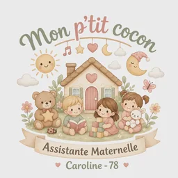 Logo Mon P'tit cocon - Caroline